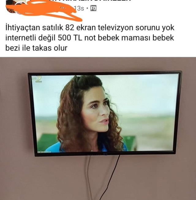 Bir vatandaş, bebek maması için televizyonunu satışa çıkardı Gündem