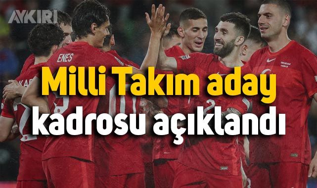 A Milli Takım Aday Kadrosu Açıklandı - Spor - AYKIRI Haber Sitesi