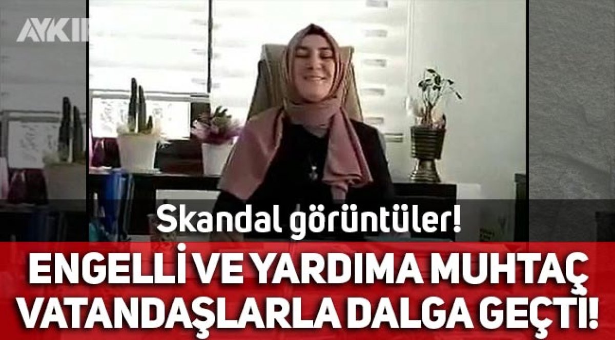 akp li basaksehir belediyesi nde skandal goruntu engelli ve yardima muhtac vatandaslarla dalga gecti gundem aykiri haber sitesi